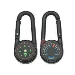 Carabiner Compass & Thermometer Explorer