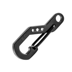 TEC Accessories Python Clip Carabiner Black stainless steel with gate protection