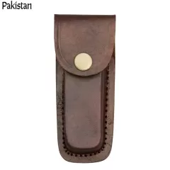Leather Belt Sheath Dark Brown