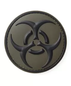 Σήμα Bio Hazard (Βιολογικός Κίνδυνος) Με Velcro 3D Λαδί Σήμα Bio Hazard (Βιολογικός Κίνδυνος) Με Velcro 3D Λαδί