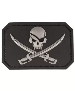 Mil-Tec Πατσάκι Κρανίο Πειρατικό Jolly Roger Black/Grey Mil-Tec Πατσάκι Κρανίο Πειρατικό Jolly Roger Black/Grey