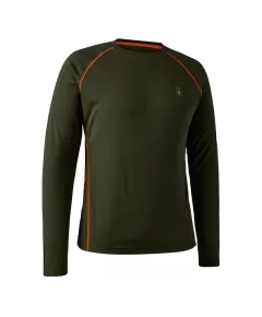 Μπλουζάκι Deerhunter Chamois Λαδί με ύφασμα mesh και τεχνολογία Silvadur