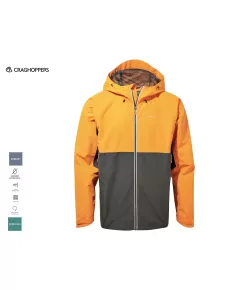 Αδιάβροχο Μπουφάν  Craghoppers Atlas AquaDry Jacket Magma Orange/BlackPepper, Μέγεθος Ρούχου: M Αδιάβροχο Μπουφάν  Craghoppers Atlas AquaDry Jacket Magma Orange/BlackPepper, Μέγεθος Ρούχου: M