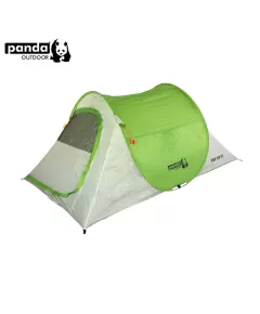Σκηνή camping Panda PopUp III 3 ατόμων lime πορτοκαλί γκρι