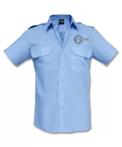 Mil-Tec Short Sleeve Shirt Light Blue tactical casual