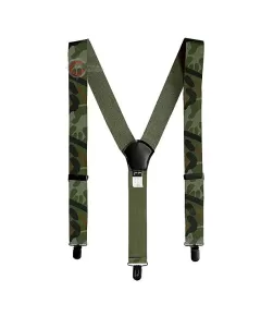 Mil-Tec Suspenders with clip Woodland