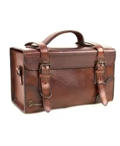 Mil-Tec Buffalo Brown Leather Bag With Strap