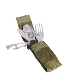 Mil-Tec Spoon and Fork Set with Pocket Knife