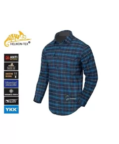 Helikon-Tex Greyman Blue Stonework Plaid low-profile shirt