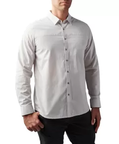 5.11 Igor Plaid Long Sleeve Shirt Ivory, Clothes Size: M