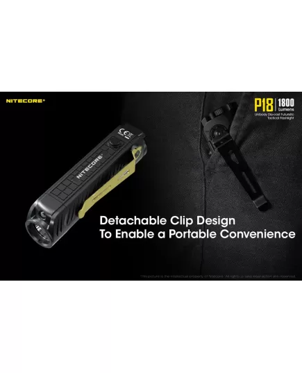 Nitecore Φακός Χειρός με Κόκκινο Led P18 EDC 1800lumen , 4 imageNitecore Φακός Χειρός με Κόκκινο Led P18 EDC 1800lumen, 4 image