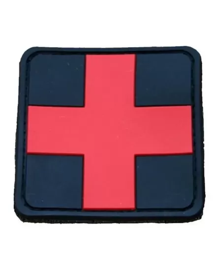 Morale Patch Medic with Velcro 3D Small Black/Red