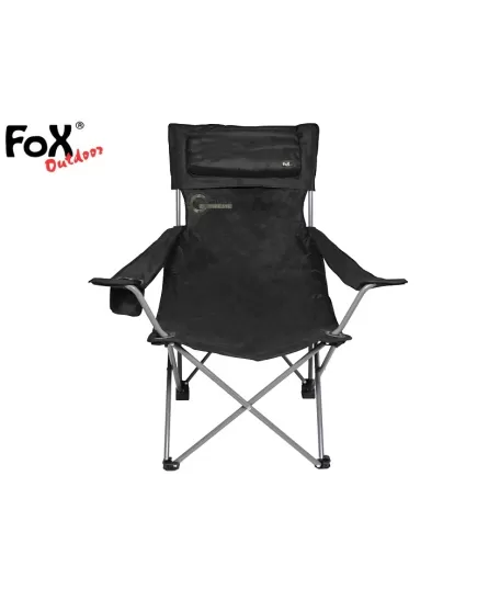 Folding Chair Deluxe Black Fox Outdoor