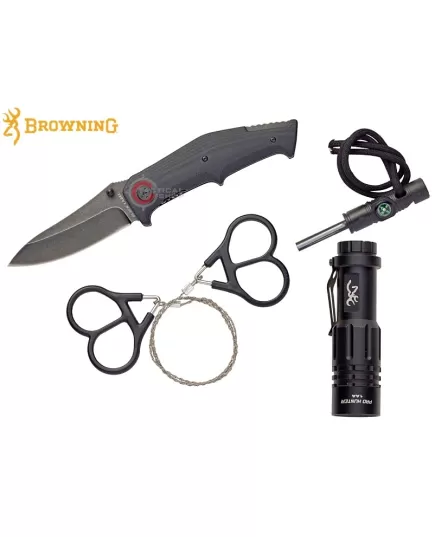 Κιτ επιβίωσης Browning Outdoorsman Survival Combo με μαχαίρι φακό σπινθηριστή