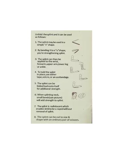 First Aid Universal Aluminum Splint Roll, 2 image
