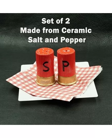 Salt Pepper Shakers Shotgun Caliber Gourmet, 3 image
