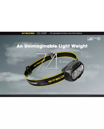 Επαναφορτιζόμενος Φακός Κεφαλής Led Nitecore UT27 Pro 520 Lumens + 2x HBL1300Lion Battery , 6 imageΕπαναφορτιζόμενος Φακός Κεφαλής Led Nitecore UT27 Pro 520 Lumens + 2x HBL1300Lion Battery, 6 image