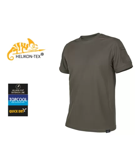 Μπλουζάκι Helikon TopCool Lite Olive Green 100% πολυεστέρας με τσέπες και θηλάκια