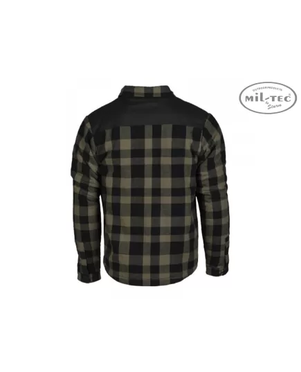Πουκάμισο Mil-Tec Lumber Jacket Μαύρο/Λαδί, Μέγεθος Ρούχου: M Πουκάμισο Mil-Tec Lumber Jacket Μαύρο/Λαδί, Μέγεθος Ρούχου: M