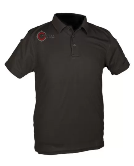 Mil-Tec Tactical Polo Quick Dry κοντομάνικο μπλουζάκι Μαύρο