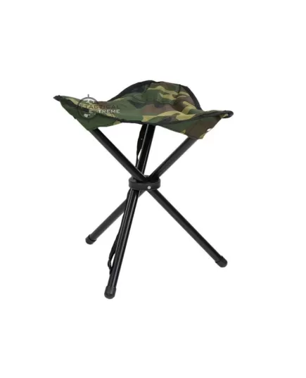 Mil-Tec 3 Leg Folding Stool 44 cm Woodland