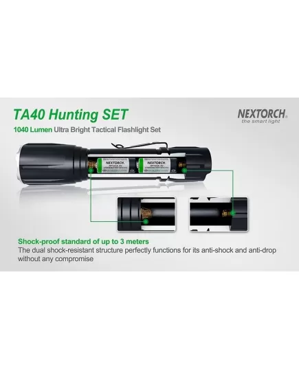 Επαναφορτιζόμενος Φακός Nextorch TA40 Hunting Kit , 7 imageΕπαναφορτιζόμενος Φακός Nextorch TA40 Hunting Kit, 7 image