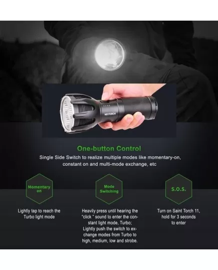 Επαναφορτιζόμενος Φακός Nextorch Saint Torch 11 3500 lumens , 11 imageΕπαναφορτιζόμενος Φακός Nextorch Saint Torch 11 3500 lumens, 11 image