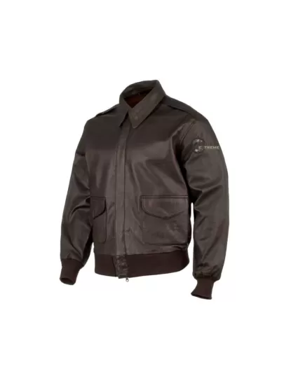 Vintage Leather Flight Jacket Α2 Air Corps Dark Brown, Clothes Size: XXL, 2 image