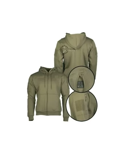 Ζακέτα Tactical Hoodie Mil-Tec Ranger Green, Clothes Size: S, 2 image