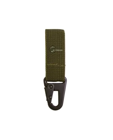 Mil-Tec Carabiner Tactical Keyholder Λαδί με velcro ιμάντα και μεταλλικό carabiner