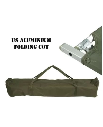 Miltec US Aluminium Folding Cot Olive 160 kg load, 3 image