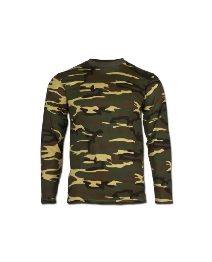 Mil-Tec Long Sleeve Shirt Woodland, Clothes Size: 3XL, 2 image