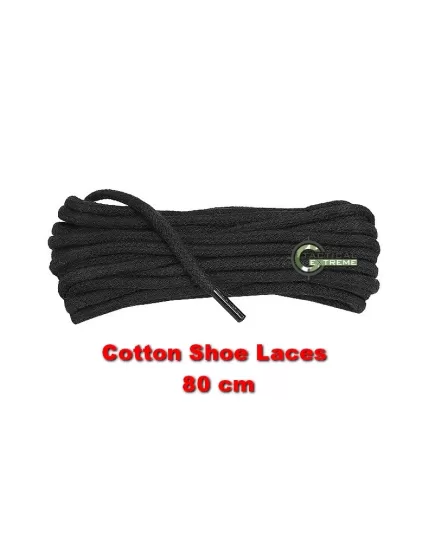 Mil-Tec Black Cotton Shoe Laces 80 cm