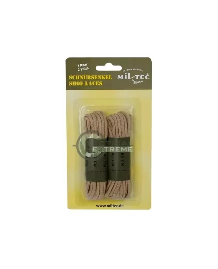Mil-Tec Coyote Cotton Shoe Laces 80 cm, 2 image