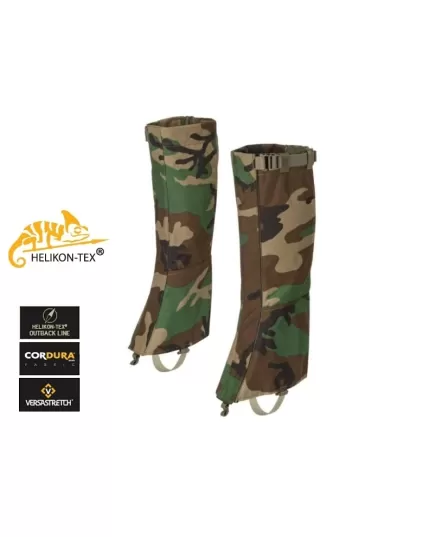 Helikon Snowfall Long Gaiters Cordura US Woodland camo