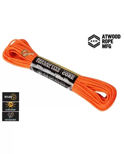 Σχοινί Paracord Tactical Reflective Cord 15m Neon Orange Σχοινί Paracord Tactical Reflective Cord 15m Neon Orange