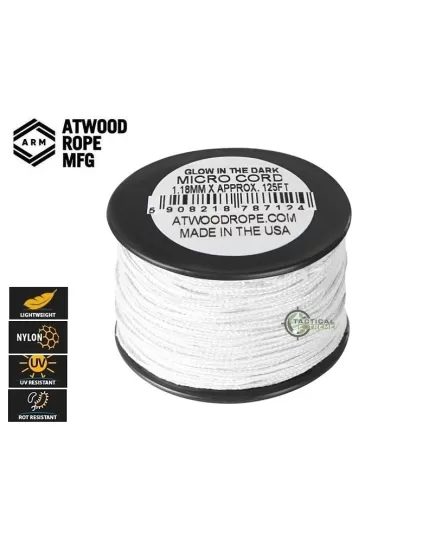 Σχοινί Micro Cord Uber Glow 38m White Σχοινί Micro Cord Uber Glow 38m White