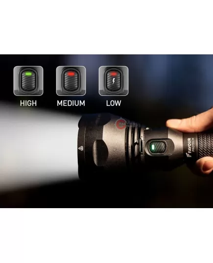 Επαναφορτιζόμενος Φακός Favour Protech T2617 1.100 Lumen , 2 imageΕπαναφορτιζόμενος Φακός Favour Protech T2617 1.100 Lumen, 2 image