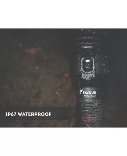 Επαναφορτιζόμενος Φακός Favour Protech T2617 1.100 Lumen , 4 imageΕπαναφορτιζόμενος Φακός Favour Protech T2617 1.100 Lumen, 4 image