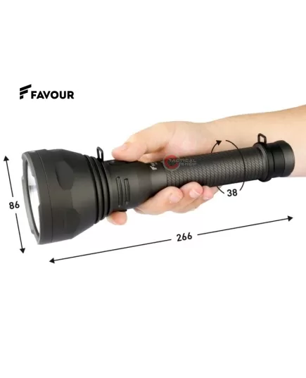 Επαναφορτιζόμενος Φακός Favour Protech T2617 1.100 Lumen , 7 imageΕπαναφορτιζόμενος Φακός Favour Protech T2617 1.100 Lumen, 7 image