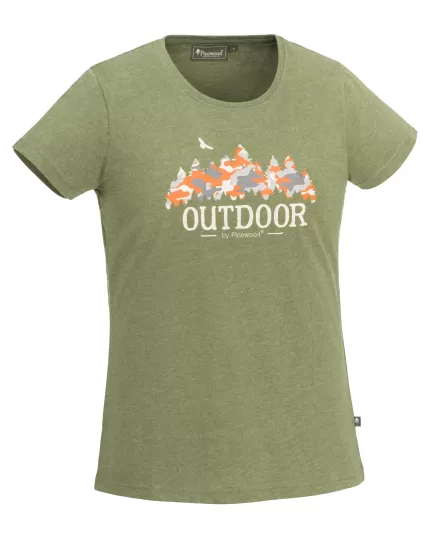 Μπλουζάκι Pinewood T-Shirt 3040 Leaf Melange βαμβακερό