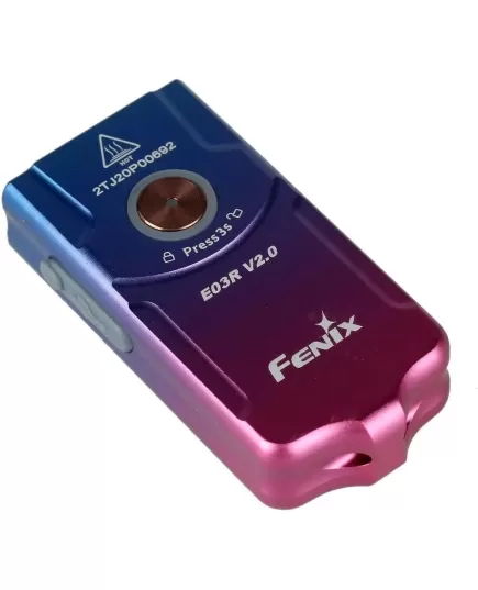 Φακός Μπρελόκ Super Mini EDC Fenix E03R v2.0 Limited 500 Lumens Nebula , 2 imageΦακός Μπρελόκ Super Mini EDC Fenix E03R v2.0 Limited 500 Lumens Nebula, 2 image