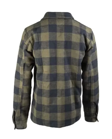 Mil-Tec Flannel Shirt Black/Olive, Clothes Size: XL, 2 image